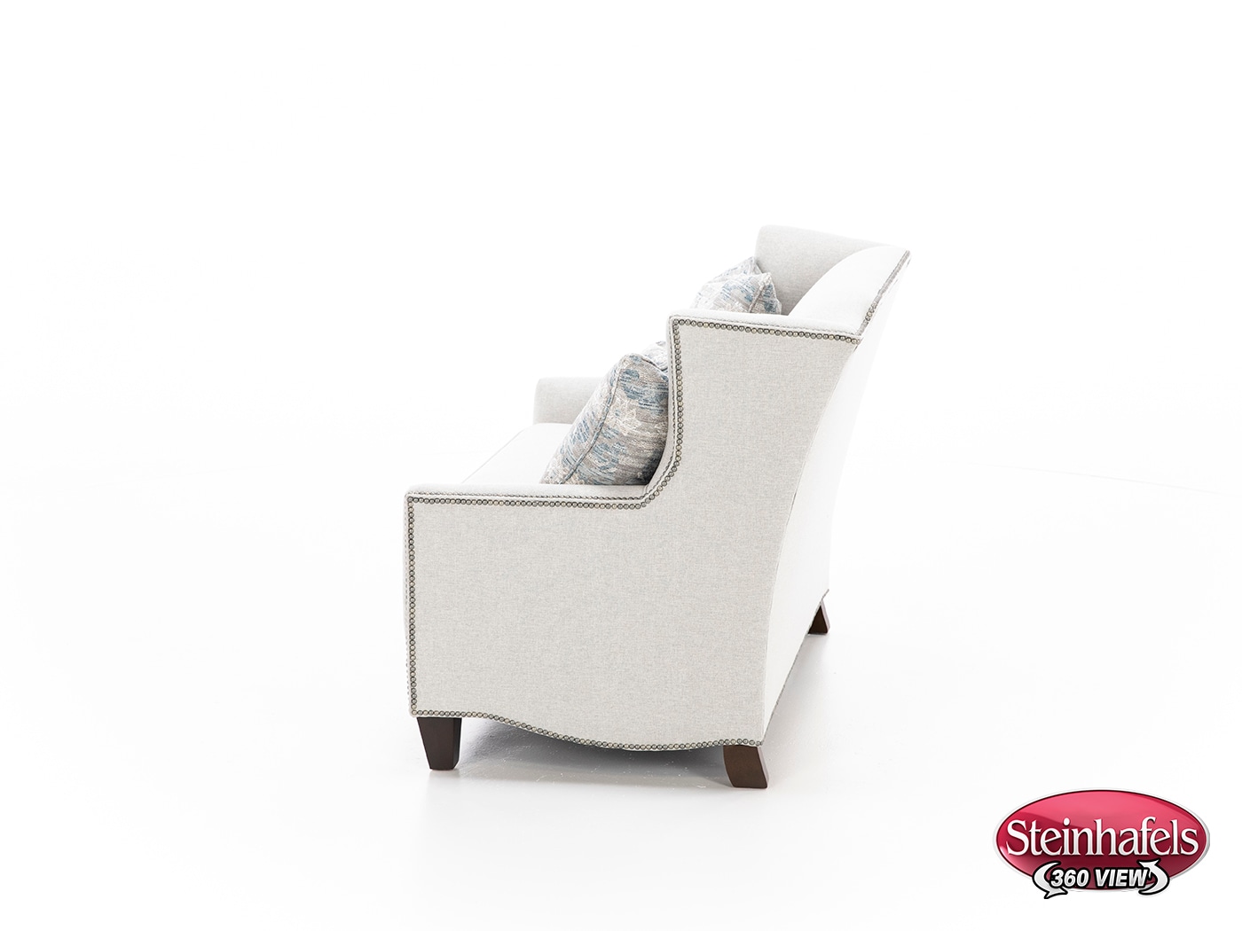 king hickory grey settee  image   