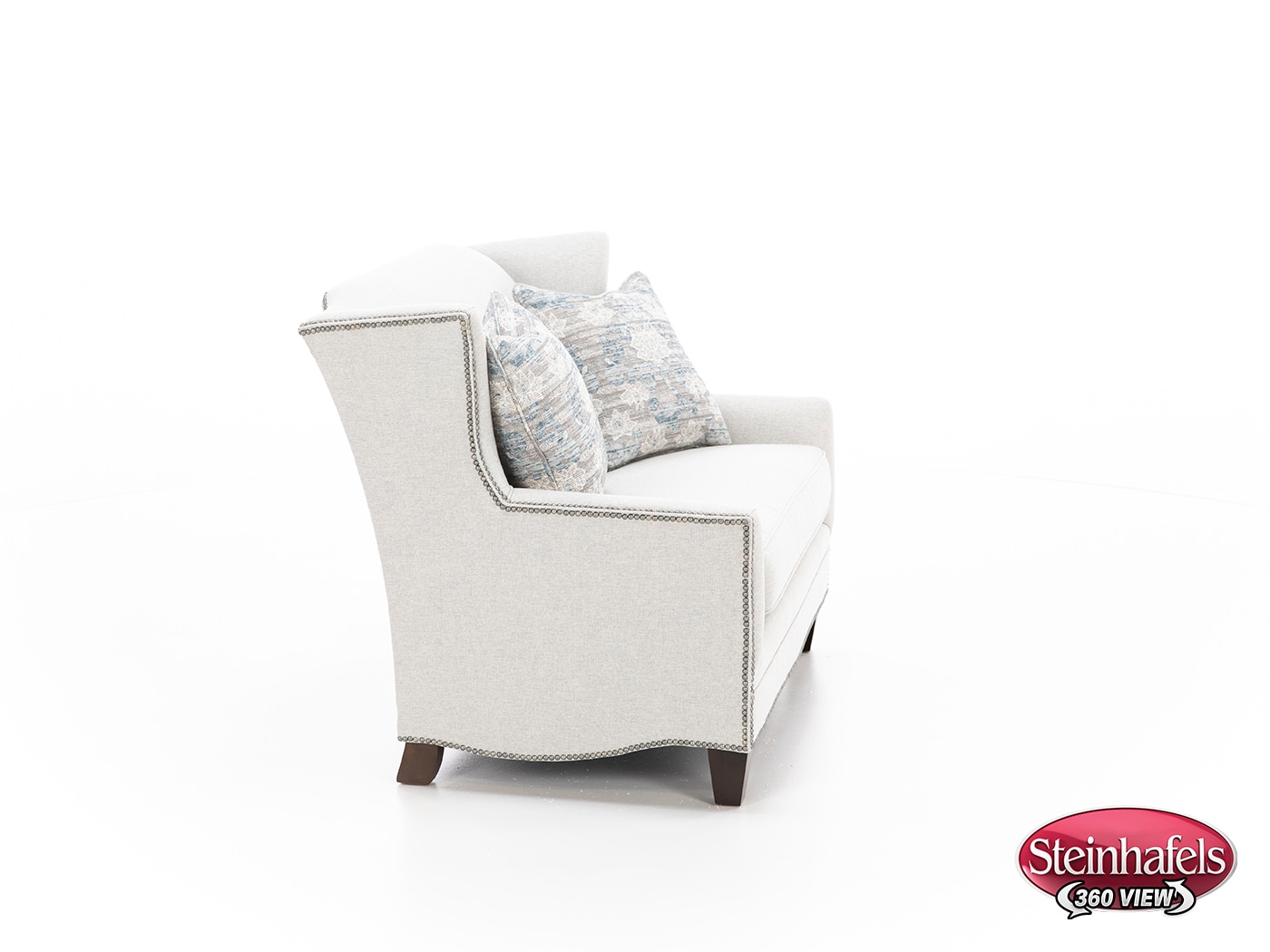 king hickory grey settee  image   