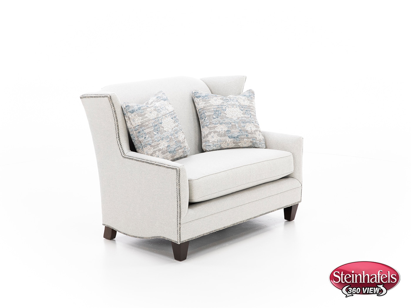 king hickory grey settee  image   