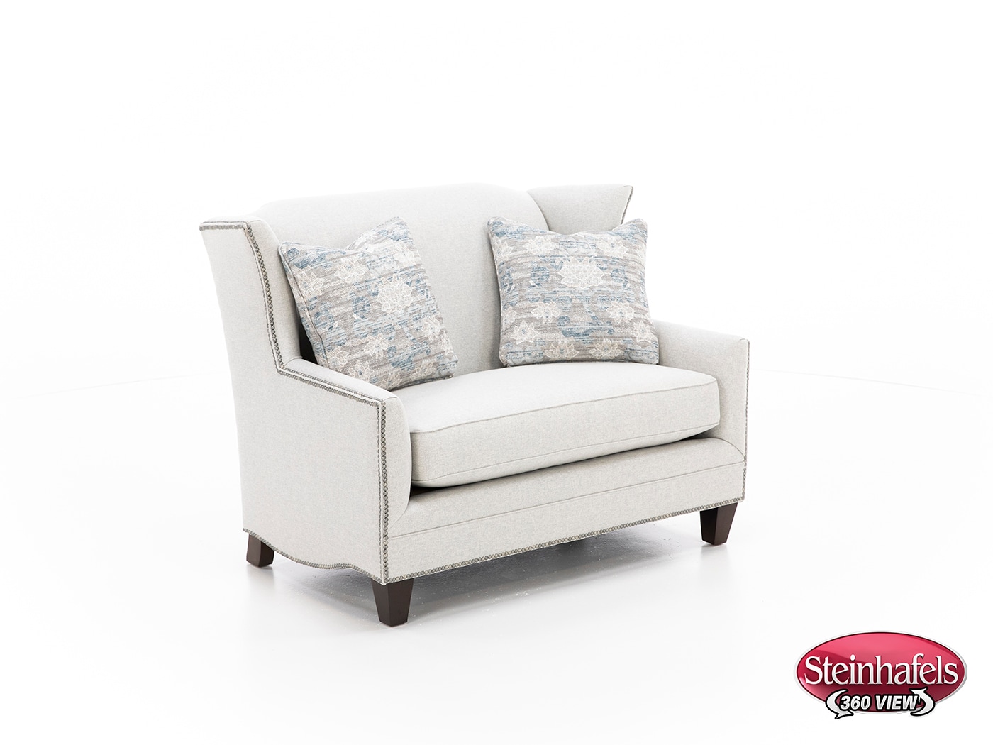 king hickory grey settee  image   