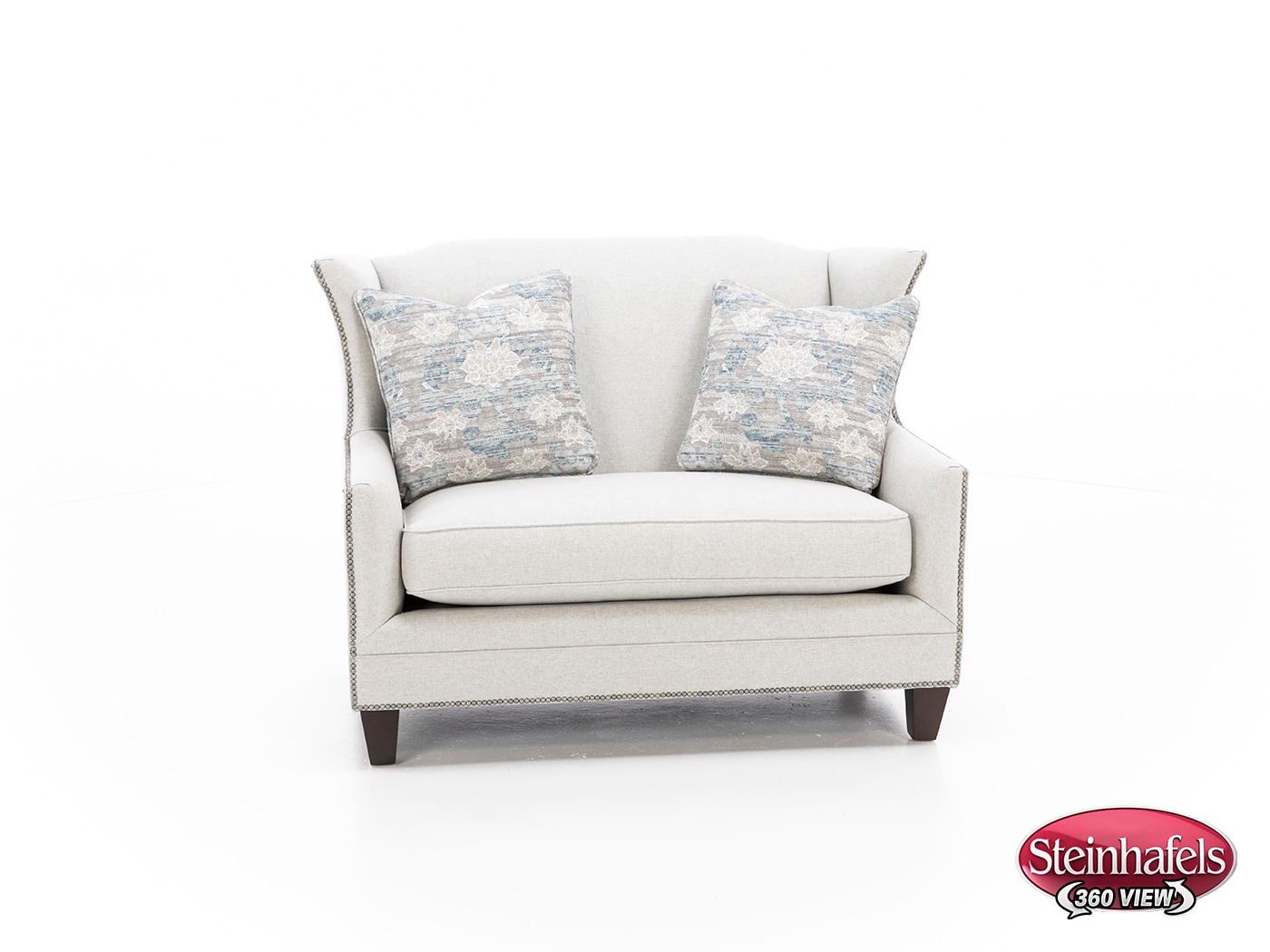 king hickory grey settee  image   