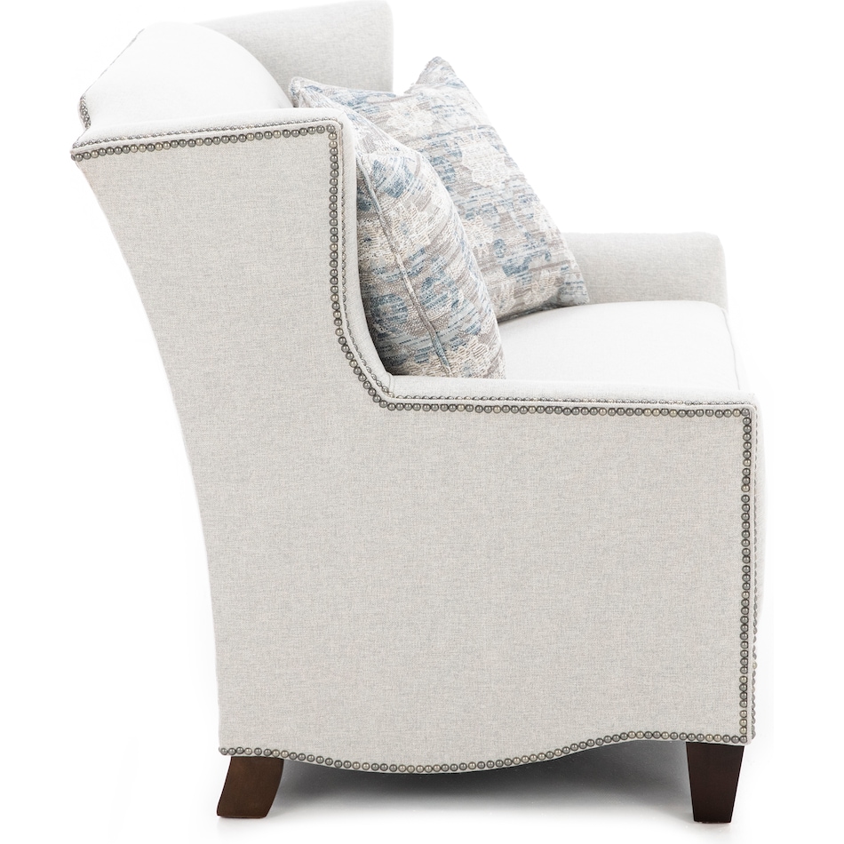 king hickory grey settee   