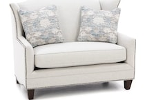 king hickory grey settee   