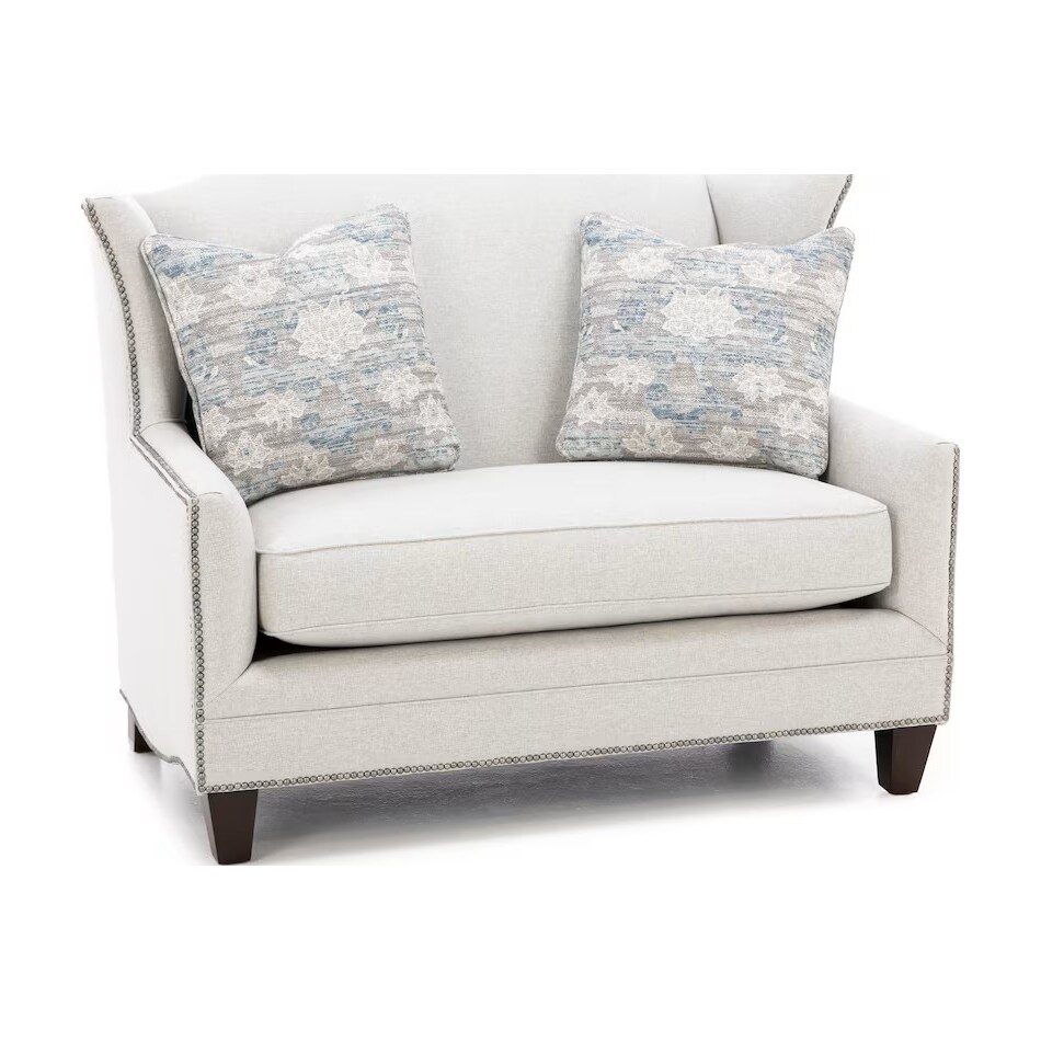 king hickory grey settee   