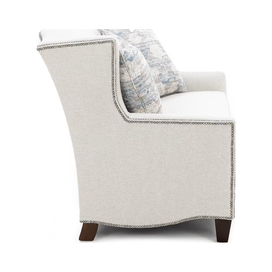 king hickory grey settee   