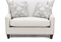 king hickory grey settee   