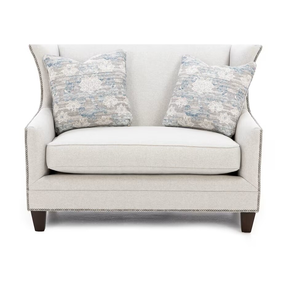 king hickory grey settee   