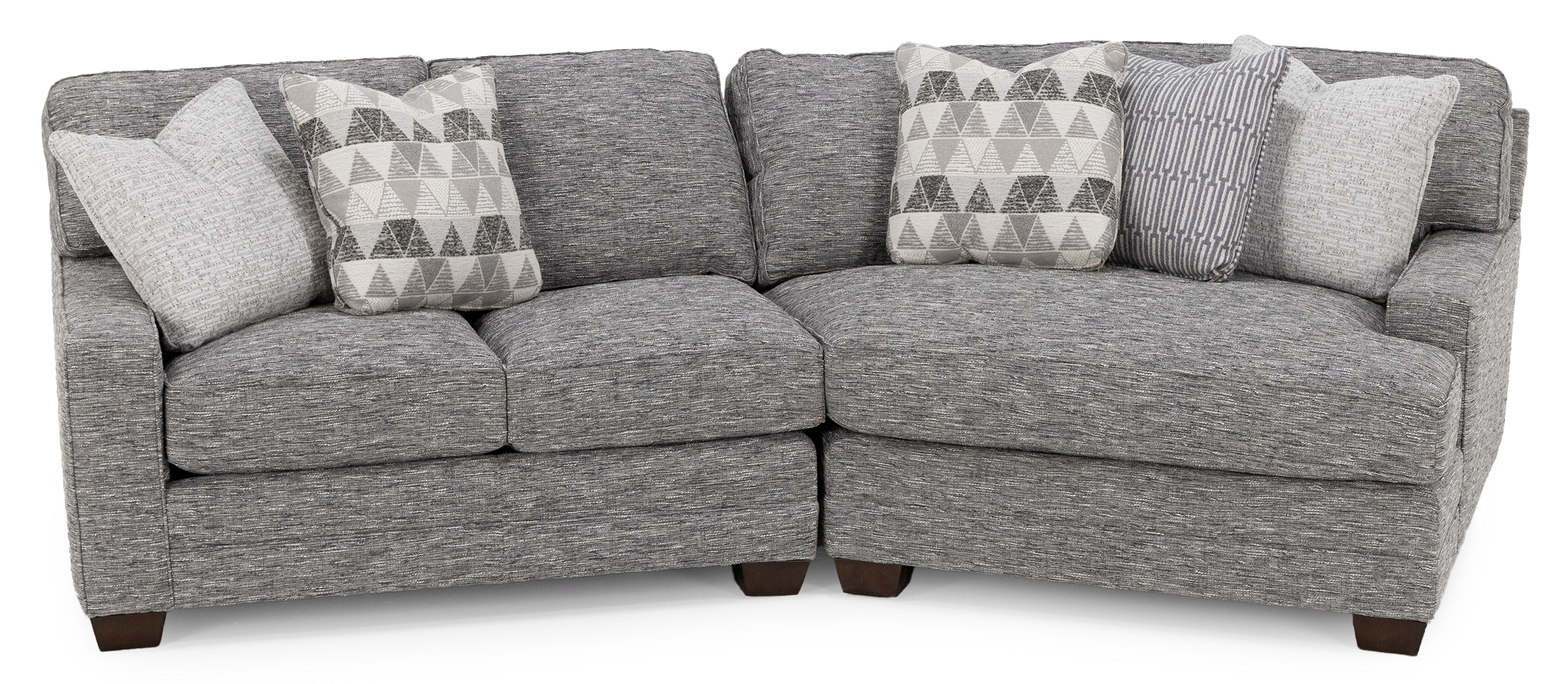Winston 2-Pc. Track Arm Cuddler Sectional | Steinhafels