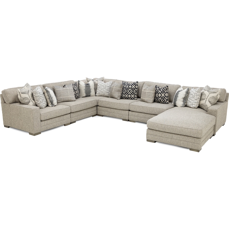 king hickory grey sta fab sectional pieces zpk  