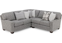 king hickory grey sta fab sectional pieces pkg  