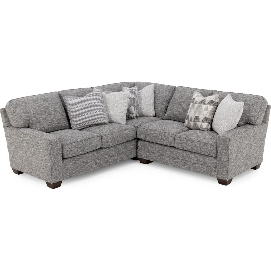 king hickory grey sta fab sectional pieces pkg  