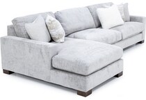 king hickory grey sta fab sectional pieces zpkg  