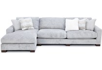 king hickory grey sta fab sectional pieces zpkg  