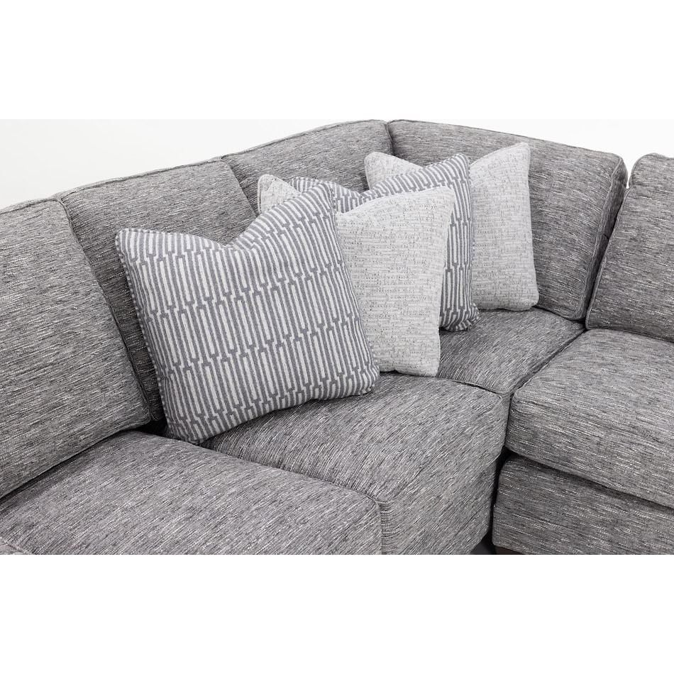 king hickory grey sta fab sectional pieces zpkg  