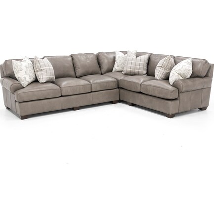 Henson 2-Pc. Leather Sectional