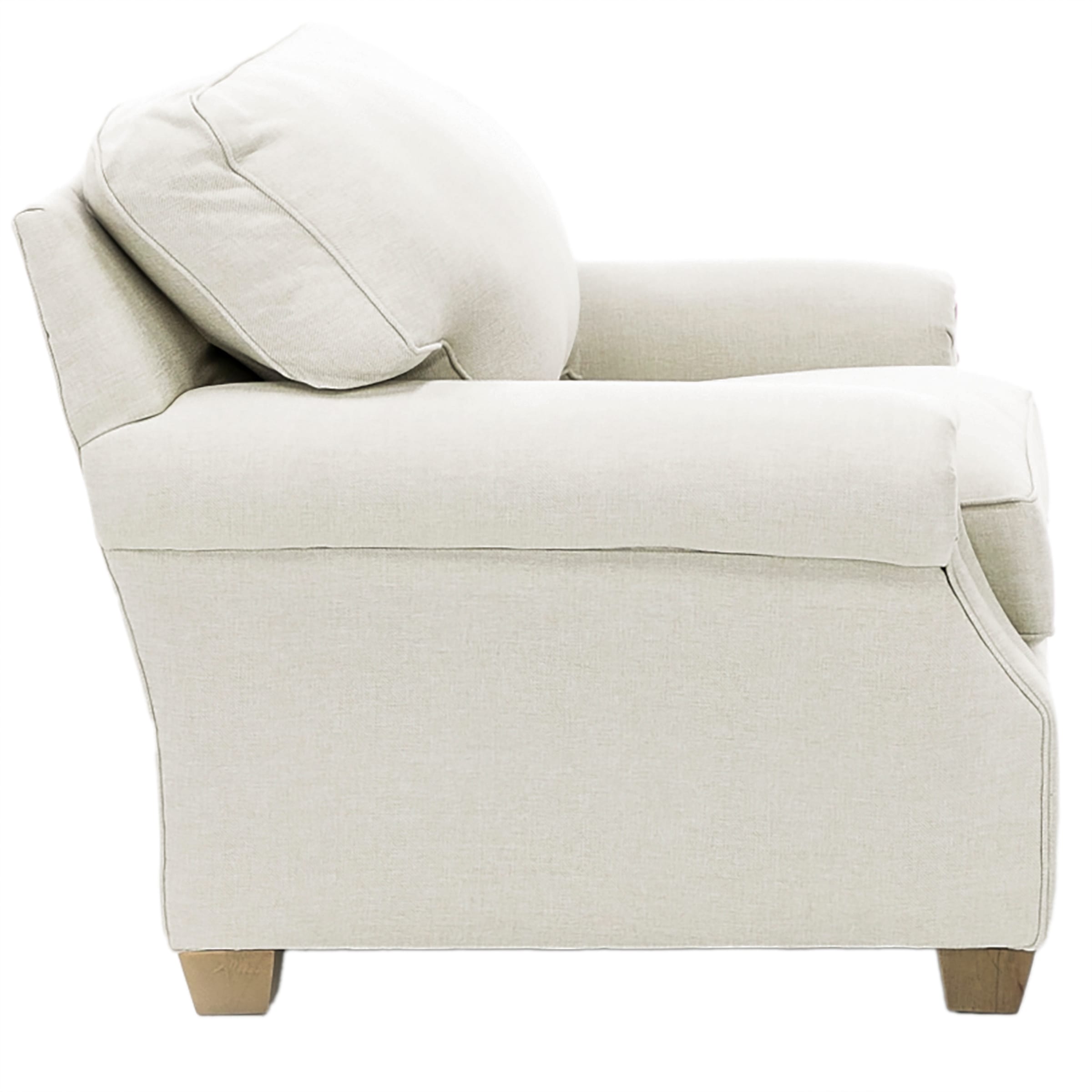 Recessed discount arm chair