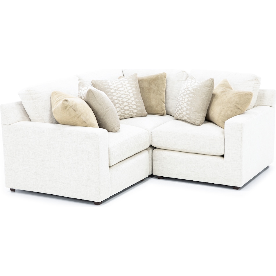 king hickory white sta fab sectional pieces pkg  