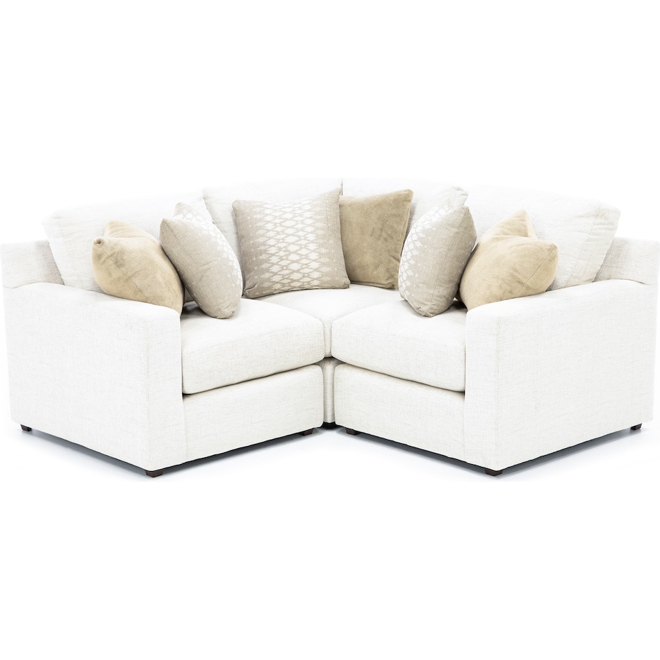 king hickory white sta fab sectional pieces pkg  