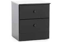 kith black two drawer b  