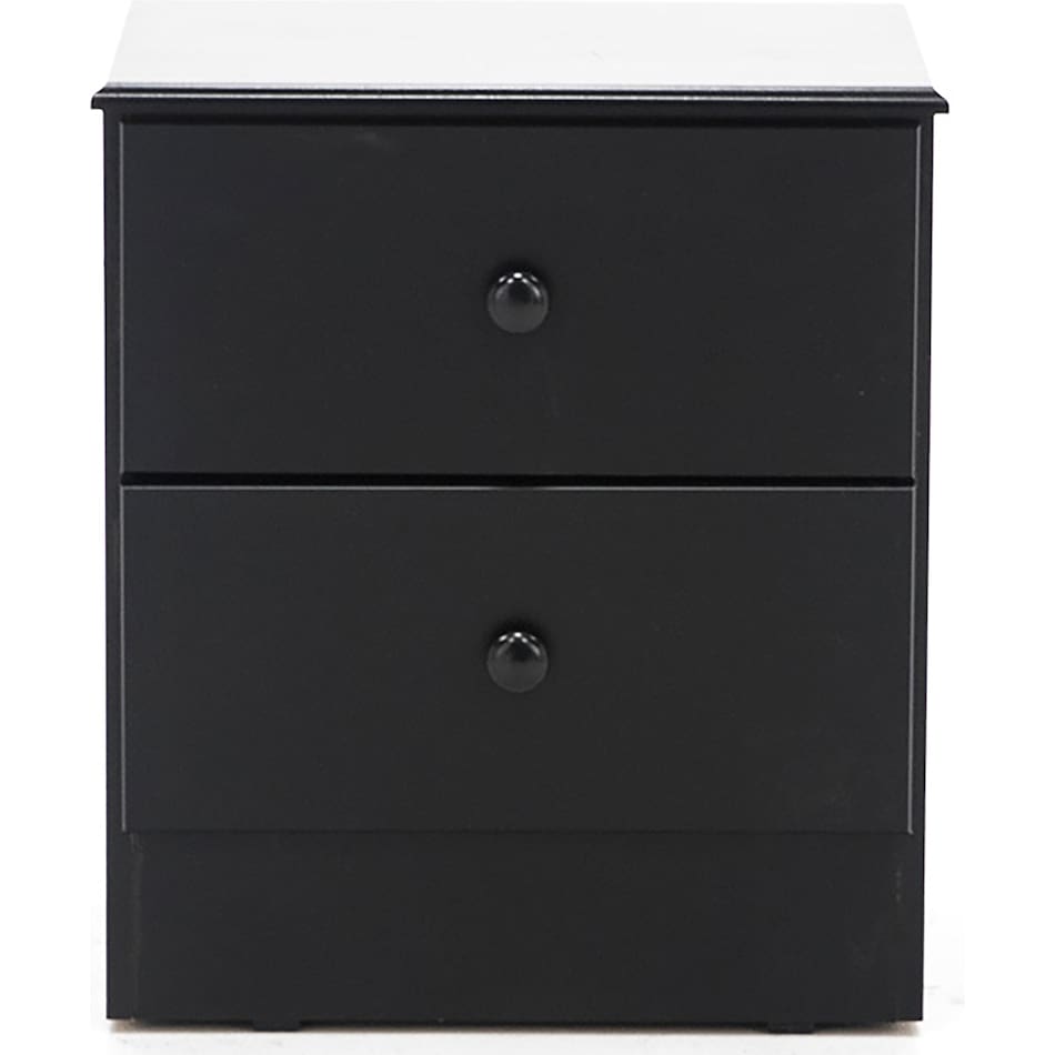 kith black two drawer b  
