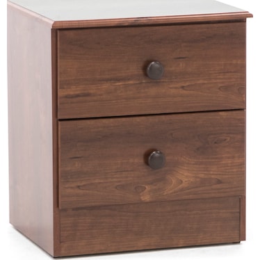 Essentials Two Drawer Nightstand