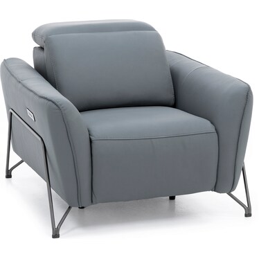 Axl Leather Power Headrest Recliner