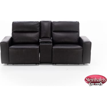 Odessa 3-Pc. Leather Power Headrest Console Loveseat