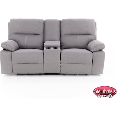 Explorer Power Headrest Reclining Console Loveseat