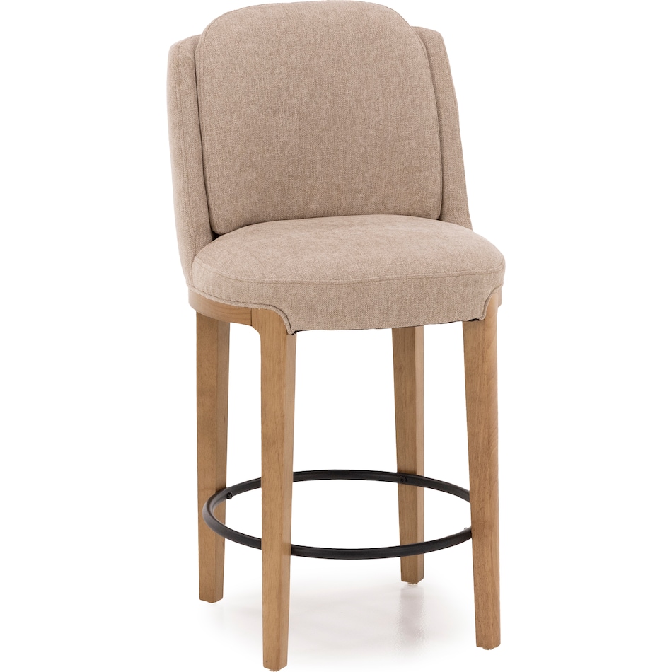kuka beige inch & over bar seat stool   
