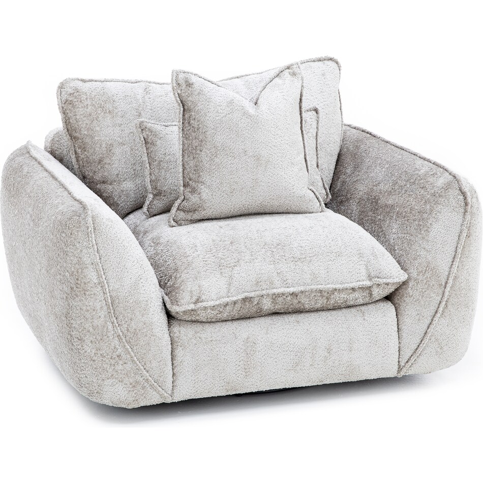 kuka beige swivel chair   