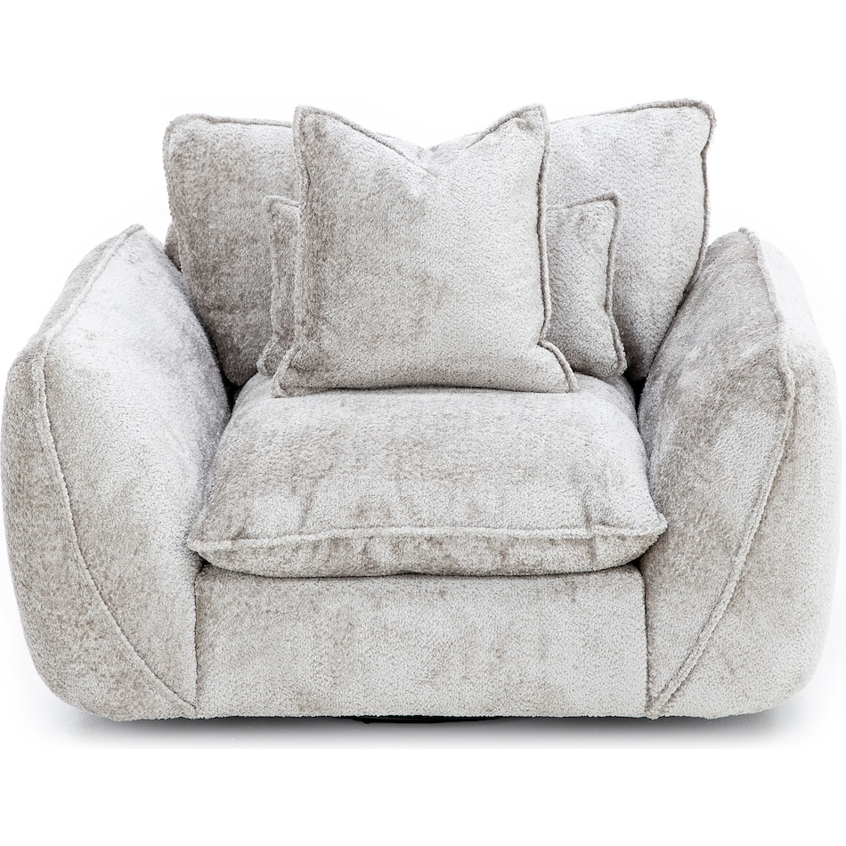 kuka beige swivel chair   
