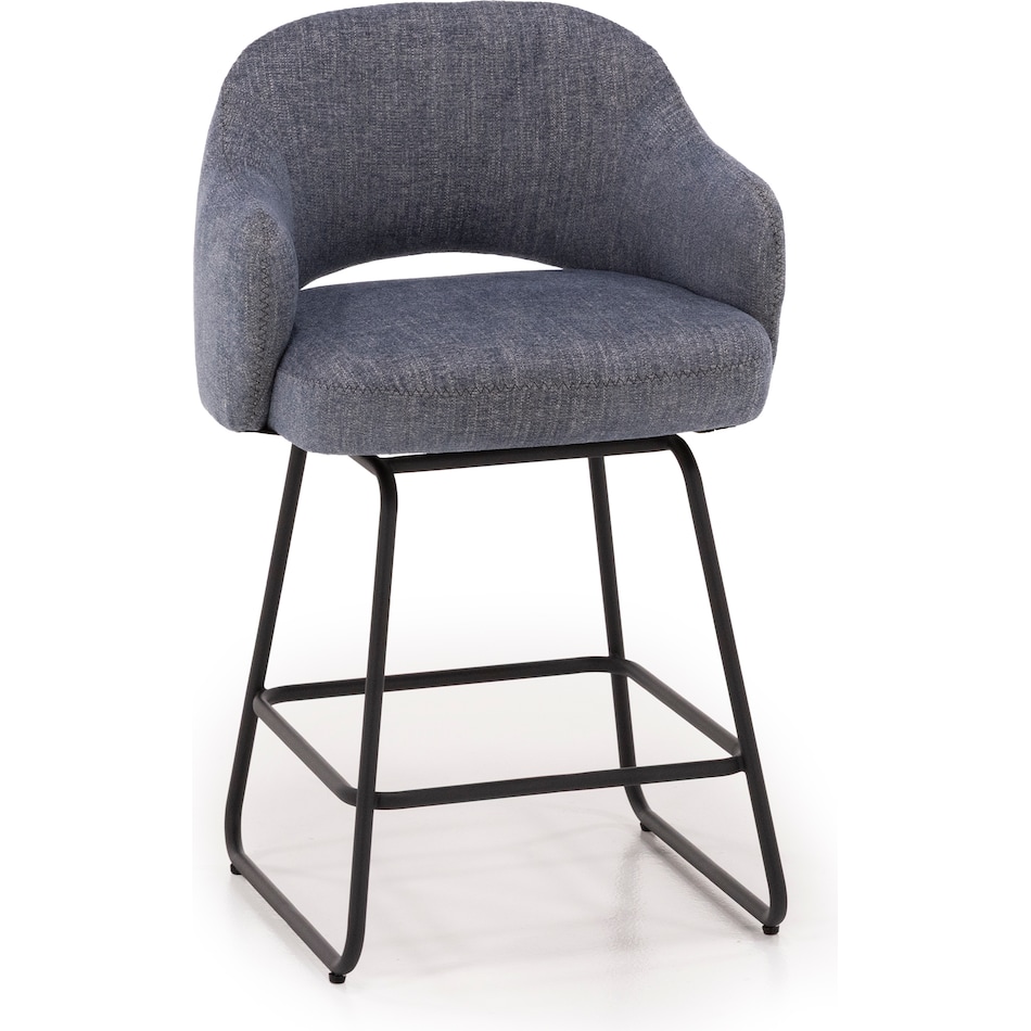 kuka blue inch & over bar seat stool   