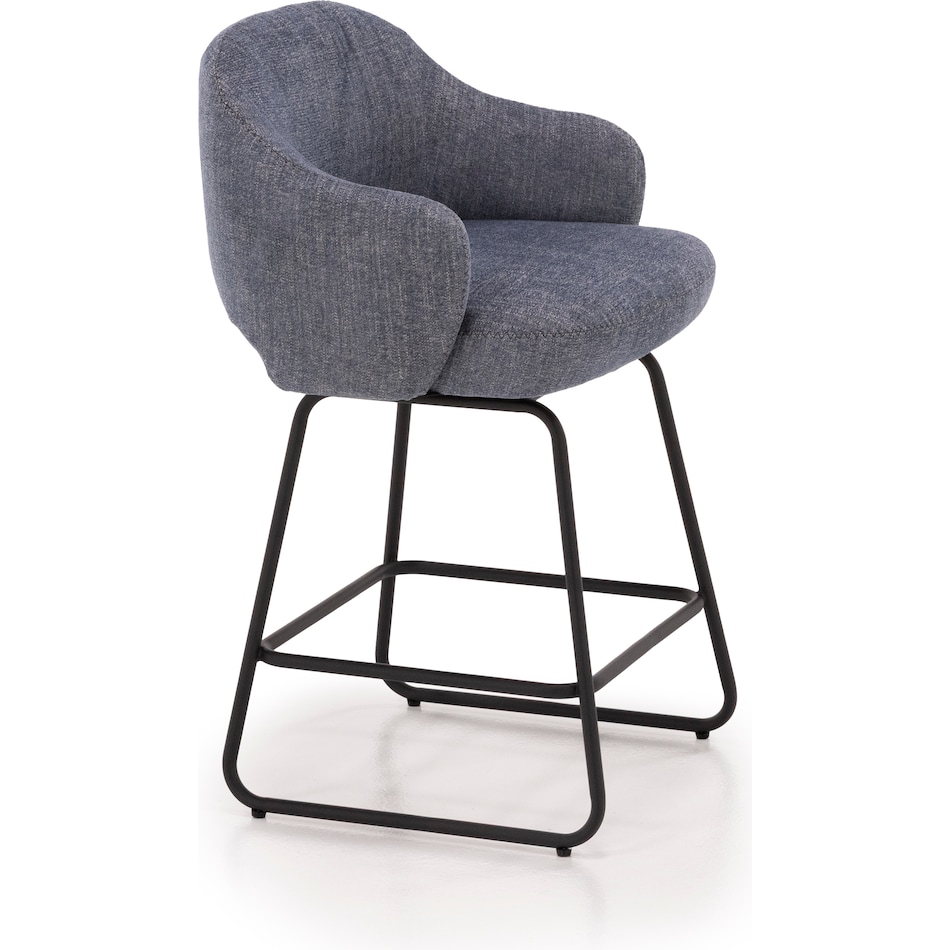 kuka blue inch & over bar seat stool   