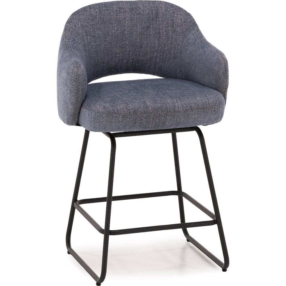 kuka blue inch & over bar seat stool   