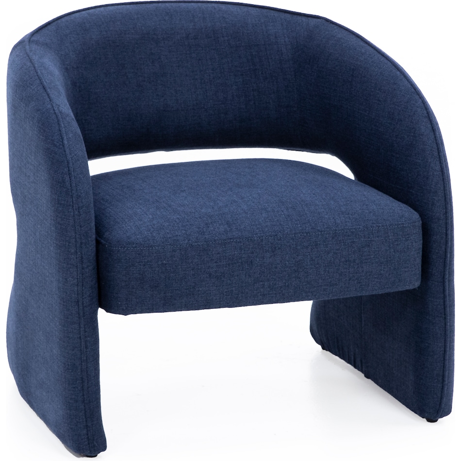 kuka blue accent chair   