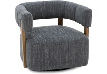 kuka blue swivel chair   