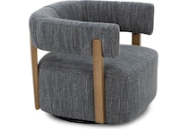 kuka blue swivel chair   