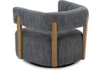 kuka blue swivel chair   