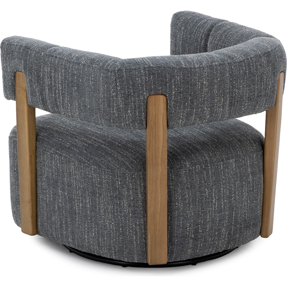 kuka blue swivel chair   