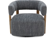 kuka blue swivel chair   
