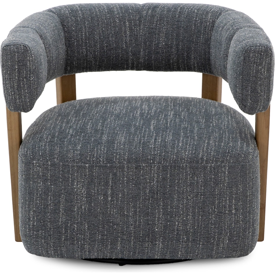 kuka blue swivel chair   