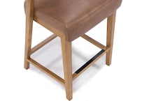 kuka brown inch & over bar seat stool   