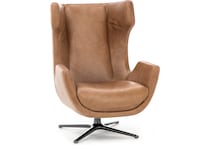 kuka brown swivel chair   