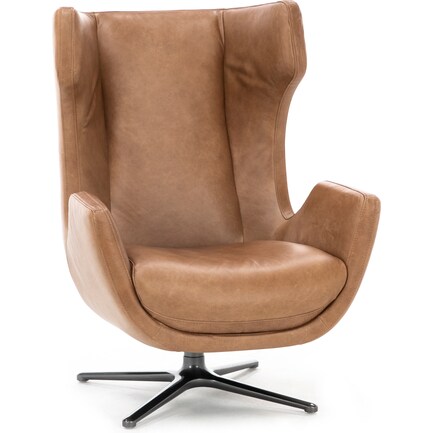 Stark Leather Swivel Chair