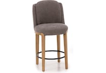 kuka grey inch & over bar seat stool   