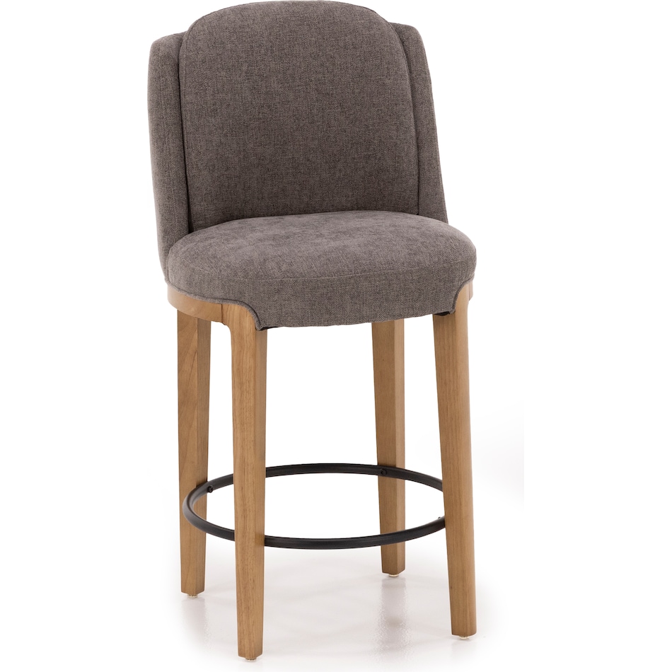 kuka grey inch & over bar seat stool   