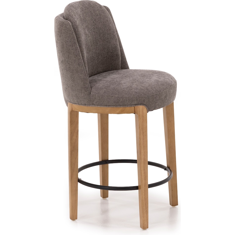 kuka grey inch & over bar seat stool   