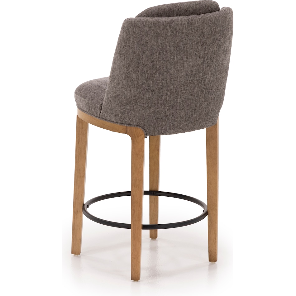 kuka grey inch & over bar seat stool   