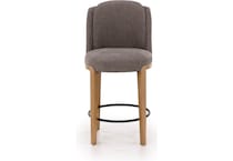kuka grey inch & over bar seat stool   