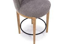 kuka grey inch & over bar seat stool   